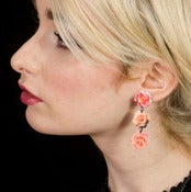 Image of Forever Flowers Earrings (on white acrylic)