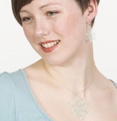 Image of Glassy Snowflake Necklace