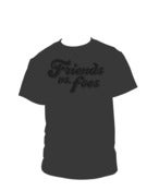 Image of Friends Font Tee - Black on Grey