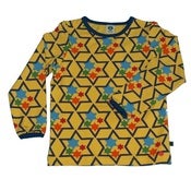 Image of yellow stars long sleeve t-shirt, by Småfolk