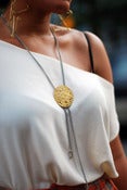 Circles Bolo Necklace--Metal Musings