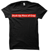 Image of Stuck-Up Piece of Crap Men's Black Crew Neck 