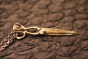 Image of SVSV x Complete Technique Shear Pendants - French Style, Oxidized