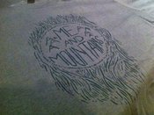 Image of Grey "Tree" T-shirt.