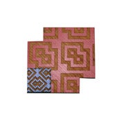 Image of Islamic red and blue brooch pin 