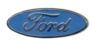 Image of Ford Chrome and BLue Logo Belt Buckle
