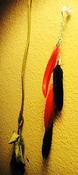 Image of Lava Checkered feathers