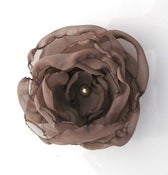 Image of Fabric Flower in Latte