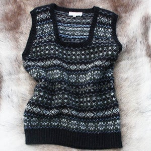 Image of Shetland wool Fairisle Tank