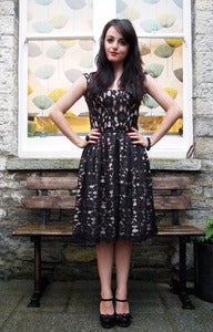 Image of Sarah Jane - Black Ballet Lace Dress