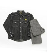 Image of L/S Denim Shirt 2pc Set Toddler