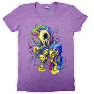 Image of My Little Boney Purple | By Alex Pardee | Girly Shirt