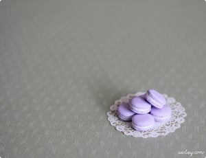 Image of Miniatures - Box of Lavender Macarons