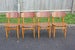 Image of Rare set of four vintage Borge Mogensen teak & beech model 122 dining chairs for Soberg Mobelfabrik