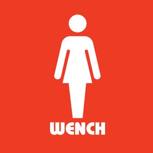 Image of Wench Design - Red, available as Tee Shirt and Poster
