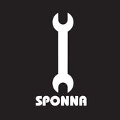 Image of Sponna Design - Black, available as Tee Shirt and Poster
