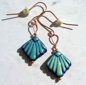 Image of Pretty Copper and Glass Bead Earrings