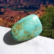 Image of Natural Kingman Turquoise Pin Brooch