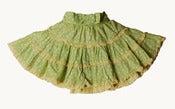 Image of 775 Tiered Spot Ruffle Skirt