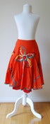 Image of 7414 Orange Applique Flower Skirt
