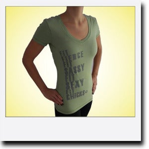 Image of 'Fierce, Sassy, Sexy' T Shirt - Avocado