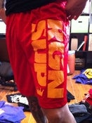 Image of Crown Logo shorts in Red (S-2XL)