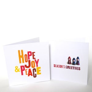 Image of JOY collection - 12 large season's greetings cards