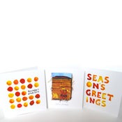 Image of RUBY collection - 12 large season's greetings cards