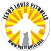 Image of Jesus Loves Pit Bulls Magnet