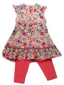 Image of 774 Fluro Stitch Tunic & Legging Set