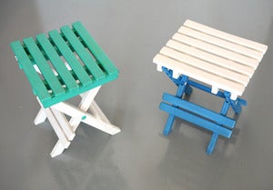 Image of PAIRE DE PETITS TABOURETS VINTAGE REF.440
