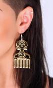 Image of Afro Pick Earrings