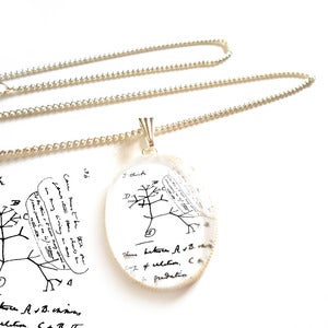 Image of Charles Darwin Transmutation of Species Necklace