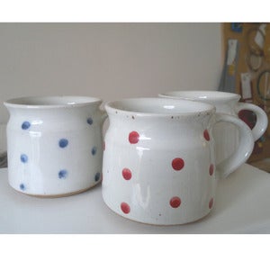 Image of Hand Thrown Spotty Mugs