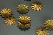 Image of Vintage Brass Fluted Bead Caps