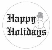 Image of Holiday Seals: 25 - 1" round stock design seals