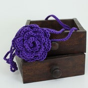 Image of Rose Headband in Bright Purple