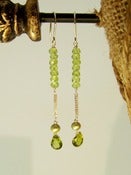 Image of Peridot, Vasuvianite, Sterling Silver -- One-of-a-Kind (F786)