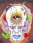 Image of Day of the Dead Clown PRINT