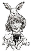 Image of Rabbit Ears 11x17 original art