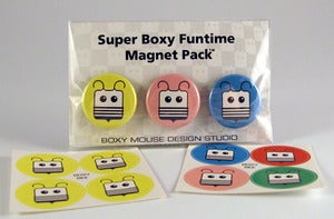 Image of Boxy Bee Magnets
