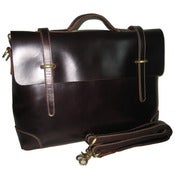 Image of Handmade Genuine Leather Briefcase Handbag Messenger Laptop Bag for Gentlemen - TREASURE (n361)