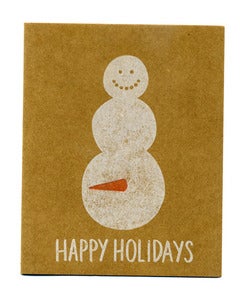 Image of HOLIDAY SNOWMAN Card
