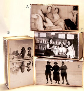 Image of Vintage Photographs of Sisters Matchbox