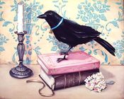 Image of The Well Read Raven print 8x10 fits 11x14 frame