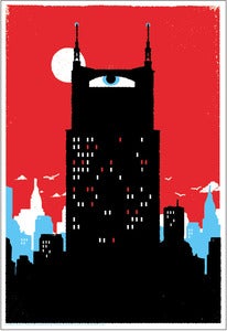 Image of Batman Building Art Print