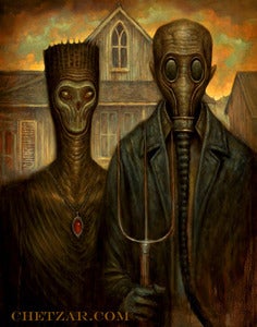 Image of POST AMERICAN GOTHIC- CANVAS GICLEE