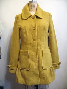 Image of gold color fall coat