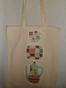Image of Applique Shopper Tote Bag