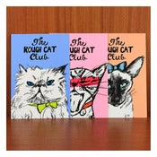 Image of ROUGH CAT CLUB POSTCARDS by Evie Kemp